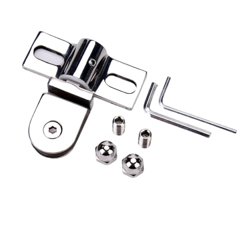 Robuster Edelstahl/Legierung Duschtürclip mit verdickter für 8 12 mm dicke Türklammer Glas Duschzubehör verdickte drehbare Türklemme von GAOFESA