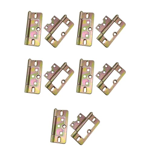 Set mit 10 Mehrzweck-Türscharnieren ohne Einstecken, geräuschlos, Bifold Styles für Möbel, Schränke und Fenster, leichtgängige Drehscharniere von GAOFESA