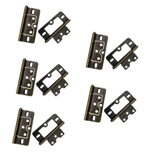 Set mit 10 Mehrzweck-Türscharnieren ohne Einstecken, geräuschlos, Bifold Styles für Möbel, Schränke und Fenster, leichtgängige Drehscharniere von GAOFESA