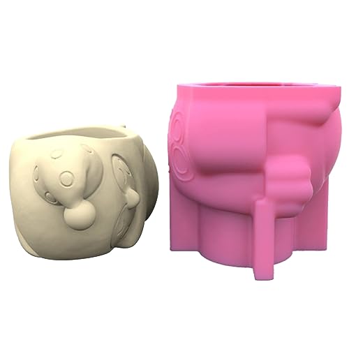 Tiere Stifthalter Gips Blütenstopf Silikonform Epoxidgift Form Sukkulente Vase Zementform Kerzenhalterform Form von GAOFESA
