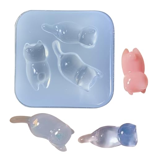 Wiederverwendbare 3D Silikonform Katze Form Fondant Kuchenform Handgefertigte Schimmel Für Pralinen Goldfische Themen Schmuckformen Wiederverwendbare 3D Silikonform Katze Form Fondant Kuchenform Handgefertigte Schimmel Für Pralinen Goldfische Themen Schmuckformen von GAOFESA