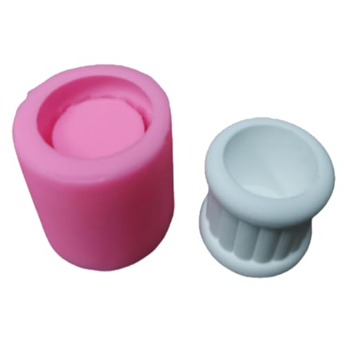 Zylinderkerzenhalter Silikonform Arherapie Kerzenständer Kristall Epoxidharz Schimmel Candlestick Form Handgefertigt von GAOFESA