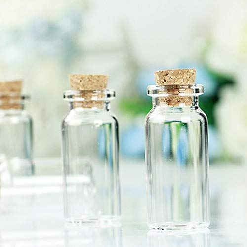 10x Glasfl?schchen / Mini Glasflasche Korkenflaschen Spundflaschen ca. 10ml von GAOHOU