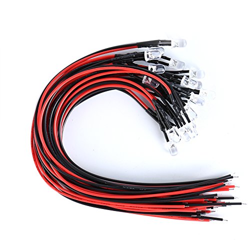 LAOMAO 20x 5mm LEDs mit 20cm Kabel 12 Volt DC/Led fertig verkabelt (5mm Grün) LAOMAO 20x 5mm LEDs mit 20cm Kabel 12 Volt DC/Led fertig verkabelt (5mm Grün) von LAOMAO