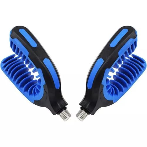 GAOHOU 2 x U-Auflage Butt Gripper Rest Pod Rod Rest Karpfen Angelrute Kopf Halter für Angelruten Angeln Hinterrutenauflage Blau von GAOHOU
