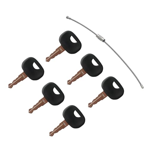 GAOHOU 6Pcs 202 Zündschlüssel 2810191 Schlüssel Kompatibel mit Volvo Kompaktlader JD Champion Zettelmeyer Traktor Grader Radlader GAOHOU 6Pcs 202 Zündschlüssel 2810191 Schlüssel Kompatibel mit Volvo Kompaktlader JD Champion Zettelmeyer Traktor Grader Radlader von GAOHOU