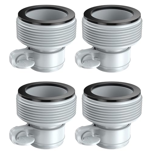 GAOHOU Schlauchadapter, Typ B, kompatibel mit Intex Poolpumpe, Pool-Filterpumpe, Anschlussschlauch, 32 mm - 38 mm, 4 Stück von GAOHOU