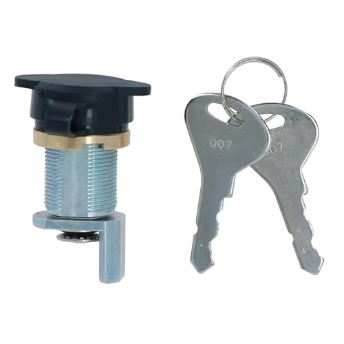 GAOHOU Trailer Barrel Security Lock mit 2 Schlüssel Set Kompatibel mit Ifor Williams Knott Avonride Anhängerkupplungen von GAOHOU