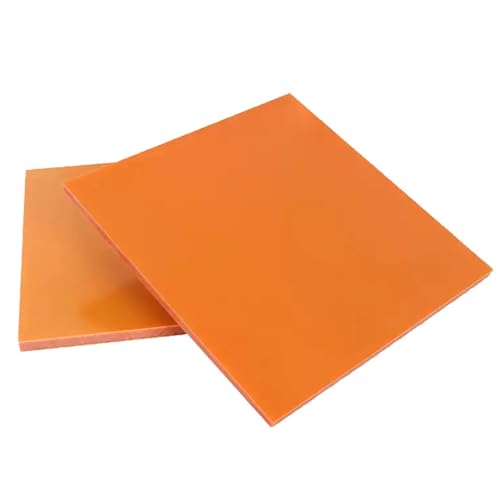 2 Stück Orangerote Elektrische Bakelitplatten, Dicke 1 Mm, 100 Mm × 100 Mm, Isolierte Plattenisolierung, Phenolharzplatten 2 Stück Orangerote Elektrische Bakelitplatten, Dicke 1 Mm, 100 Mm × 100 Mm, Isolierte Plattenisolierung, Phenolharzplatten von GAOHUAF