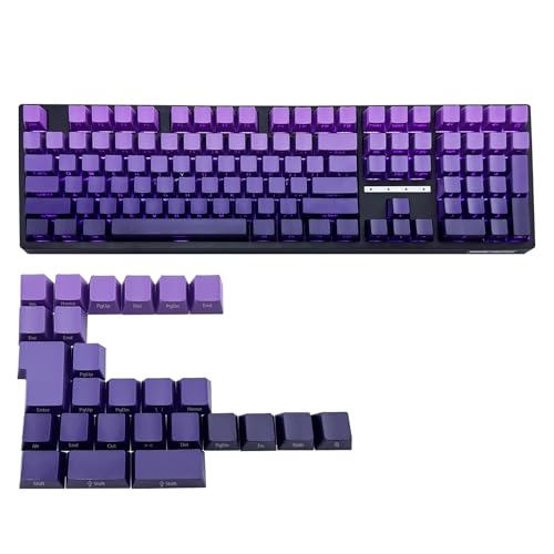 GAOINTELL 134Keys Seitdrucktransucents Schlüsselkaps Purplee Gradienten Originalhöhe Sublimation Backbeleuchtung Tastatur Für Mechanische Tastaturen von GAOINTELL