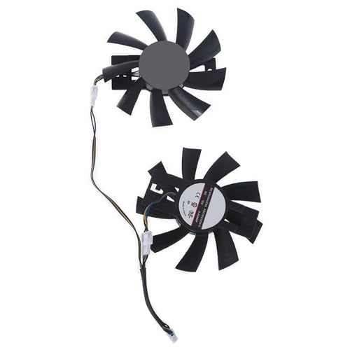 2pcs 87mm FDC10U12S9-C 4Pin 12V 0.45A VGA Lüftergrafikkarten Lüfter Für Dataland RX470 570 Cool Energy Lüfter von GAOINTELL
