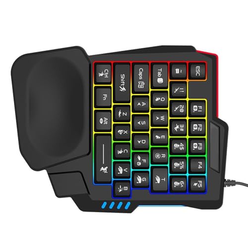 GAOINTELL Ergonomisches Mechanisches Feeling Tastatur Mit Farbbeleuchtung 14 Taste Punchless Small Keypad Für Heimwohnheim Oder Schulnutzung GAOINTELL Ergonomisches Mechanisches Feeling Tastatur Mit Farbbeleuchtung 14 Taste Punchless Small Keypad Für Heimwohnheim Oder Schulnutzung von GAOINTELL
