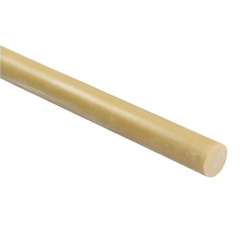 2 Stück gelbe Epoxid-Rundstäbe, leicht, Länge 500 mm, Glasfaserharzstange for den Bau(20mm) von GAOJUDAF