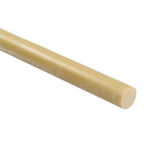 2 Stück langlebige massive Glasfaserstäbe, Länge 500 mm, Epoxidharzstab, gelb for Elektronik(30mm) von GAOJUDAF
