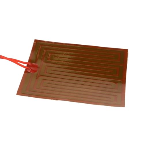90 W 12 V d c Premium-Polyimid-Folienblätter, 100 x 100 mm quadratische Polyimid-Heizelementplatten, 1 Stück von GAOJUDAF