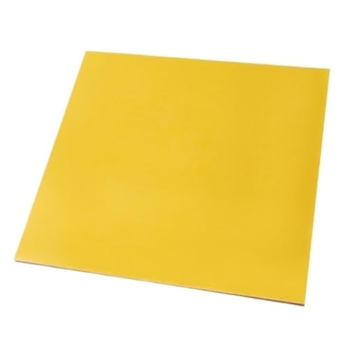 Dicke 0,5–5 mm, leichte 3240-Epoxidplatte, gelbe Glasfaserplatten for 3D-Druck, 2 Stück(100X100X1MM) von GAOJUDAF