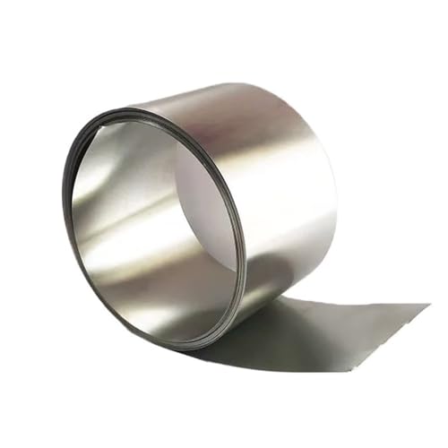 GAOJUDAF 1 Stück Edelstahl 304 Blatt-Industriefolie, dünnes Metallband, Länge 1000 mm, for elektronische Geräte(0.6MM*100MM) von GAOJUDAF
