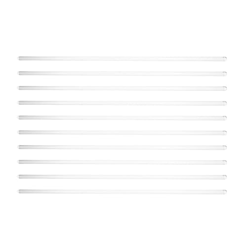 GAOJUDAF 10 Stück Glasstäbe for präzisen Rühren, transparente wissenschaftliche Experimentierstößel-Glasrührer(5x200mm) von GAOJUDAF