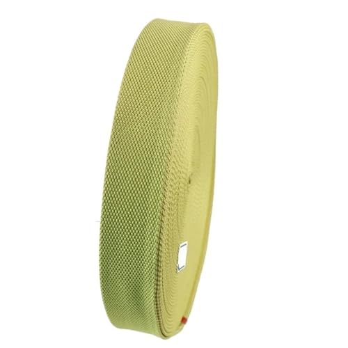 GAOJUDAF 100 Meter Aramidfaser-Gurtband, industrielles Hebe-Zugband, hochtemperaturbeständig(38x2mm) von GAOJUDAF