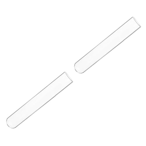 GAOJUDAF 100 Stück Kapazität 1 ml Laborglas-Reagenzgläser, leichte Büro-/Schullabor-Glasröhren von GAOJUDAF