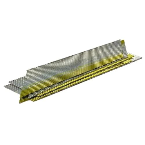 GAOJUDAF 1000 Stück 34-Grad-Winkel-Brad-Nägel aus verzinktem Stahl, 15GA DA 64 mm Möbel-Finish-Nägel-Befestigungselemente von GAOJUDAF