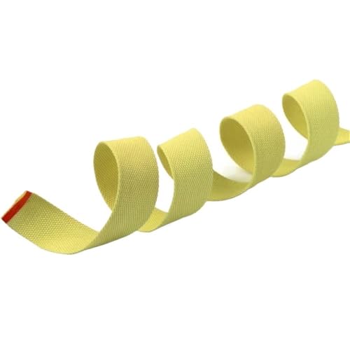 GAOJUDAF 5 Meter Aramidfaser-Gewebeband, ultrastarker Zuggurt, 1 Zoll bis 2 Zoll Breite, for den Einsatz bei hohen Temperaturen(50x1mm) von GAOJUDAF