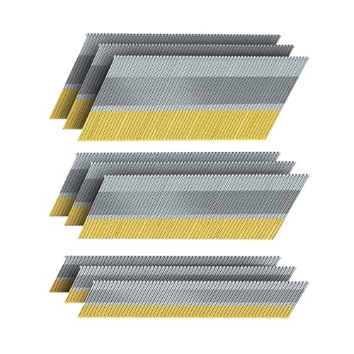 GAOJUDAF 900 Stück 15 Gauge DA abgewinkelte Ziernägel, verzinkte Nägel 2-1/2 Zoll 2 Zoll 1-1/4 Zoll Meißelspitze von GAOJUDAF