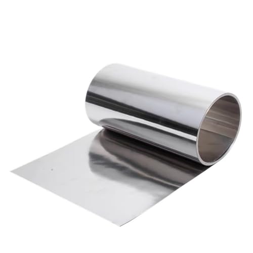 GAOJUDAF Metall 304 Stahlplatte Edelstahlblech, 100 mm x 500 mm Labor Ultradünne Edelstahlfolie 1 Stück(0.7mm) von GAOJUDAF