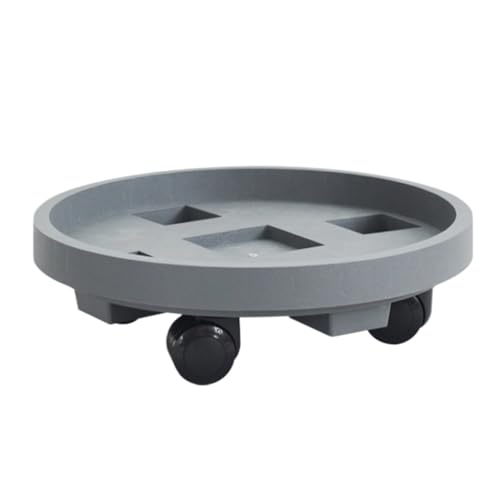 GAOJUNAN Plant Caddy mit Rädern Bewegliche Blumentopfschale Rollenchassis Basis Riemenscheibe Topfwasser Bodenstütze Blumenroller(37cm) von GAOJUNAN