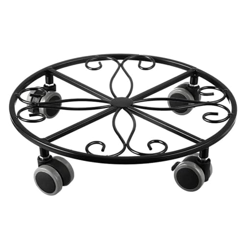 GAOJUNAN Plant Caddy mit Rädern Blumenständer, Pflanzenständer, Blumentopf, Robuster Topfständer for Drinnen Und Draußen, Gartenbehälter Blumenroller von GAOJUNAN