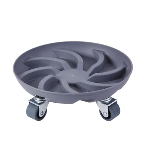 GAOJUNAN Plant Caddy mit Rädern Eisen-Universalrad Mit Großer Tragkraft Und Bremse, Beweglicher Ablage Wasserablage Blumenroller(Grey) von GAOJUNAN