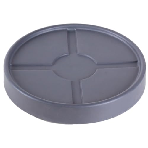 GAOJUNAN Plant Caddy mit Rädern Mobiler Unterbau Mit Rädern, Flaschenzug, Untere Stützrolle, Blumenteller, Universalrad, Blumentablett Blumenroller(Grey,29cm) von GAOJUNAN