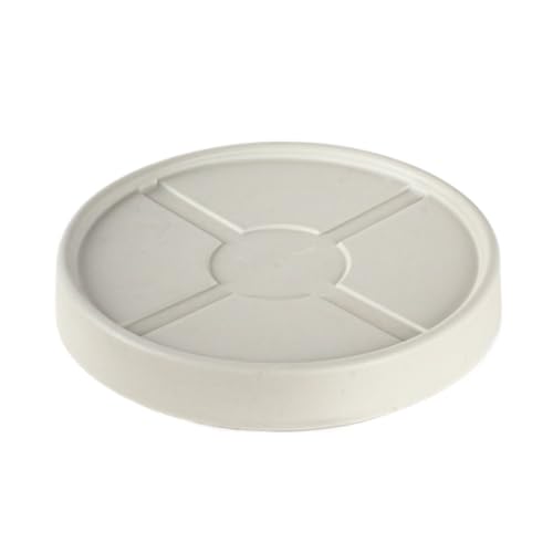 GAOJUNAN Plant Caddy mit Rädern Mobiler Unterbau Mit Rädern, Flaschenzug, Untere Stützrolle, Blumenteller, Universalrad, Blumentablett Blumenroller(White,26cm) von GAOJUNAN