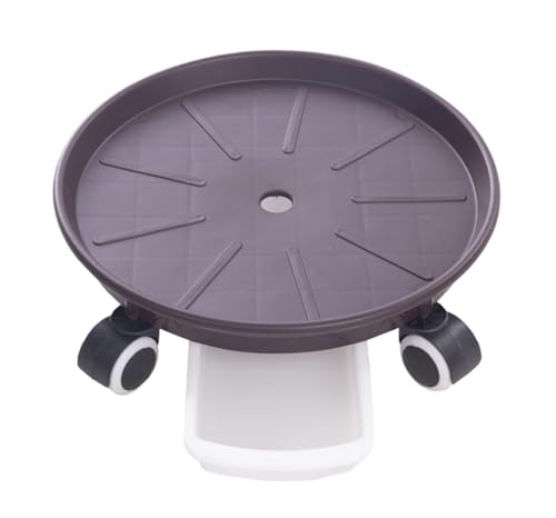 GAOJUNAN Plant Caddy mit Rädern Pflanzentrolley Mit Wasserschublade for Bewegen Von Blumentöpfen, Blumentöpfe, Topfpflanzen, Rollwagen Blumenroller(Purple,24cm) von GAOJUNAN
