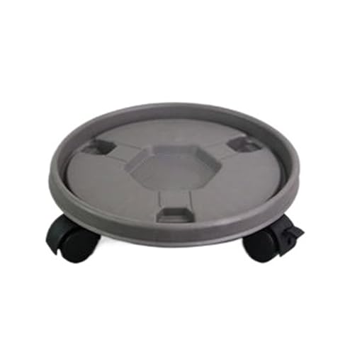 GAOJUNAN Plant Caddy mit Rädern Pflanzenwagen, Beweglicher Blumentopf-Unterschalensitz Mit Rädern for Den Innen- Und Außenbereich Blumenroller(Grey,30cm) von GAOJUNAN