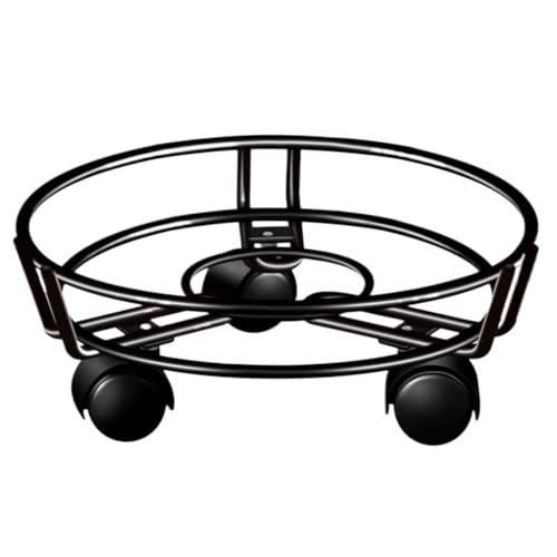 GAOJUNAN Plant Caddy mit Rädern Pflanzenwagen Mit Rädern, Feststellbare Räder for Blumentopf-Rollwagenständer Blumenroller(28cm) von GAOJUNAN