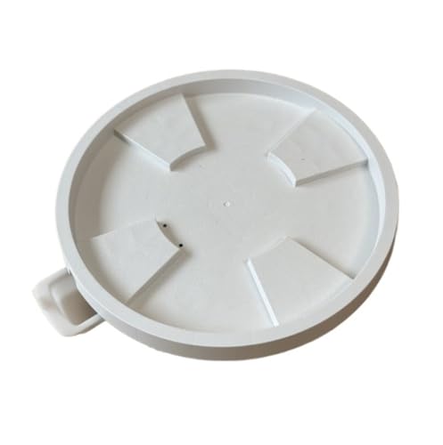 Plant Caddy mit Rädern Pflanzenwagen Mit Feststellrädern, Geeignet for Aufstellen Von Topfbäumen Im Innen- Und Außenbereich Blumenroller(White,23cm) von GAOJUNAN