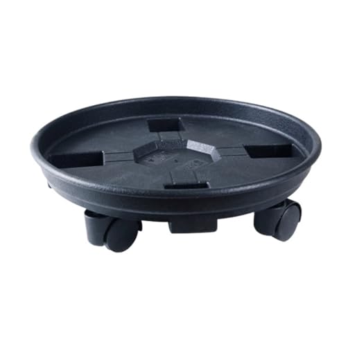 Plant Caddy mit Rädern Pflanzenwagen Mit Rollenbasis, Blumentopf-Mover, Geeignet for Den Innen- Und Außenbereich Blumenroller(Black) von GAOJUNAN