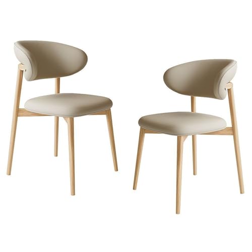 GAORUTO Esstisch-Zimmerstühle, 2er-Set, Küche, Moderne Holzstühle, einzelner Freizeitstuhl für Wohnzimmer, Schlafzimmer, Restaurant C von GAORUTO