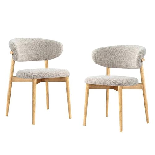 GAORUTO Esszimmerstühle, Küchenstühle, Moderne Holzstühle mit Rückenlehne, einzelner Freizeitstuhl für Wohnzimmer, Schlafzimmer, Restaurant C,2 Set von GAORUTO