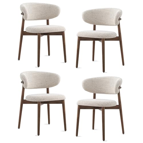 GAORUTO Esszimmerstühle 2er-/4er-/6er-Set, Moderne Holzstühle mit Rückenlehne, einzelner Freizeitstuhl für Wohnzimmer, Schlafzimmer, Restaurant 4 Pcs von GAORUTO