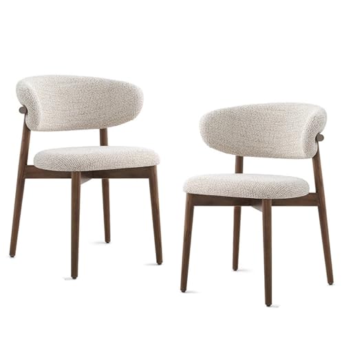 GAORUTO Esszimmerstühle 2er-Set Küchenstühle Moderne Holzstühle mit Rückenlehne Einzel-Freizeitstuhl für Wohnzimmer Schlafzimmer Restaurant B von GAORUTO