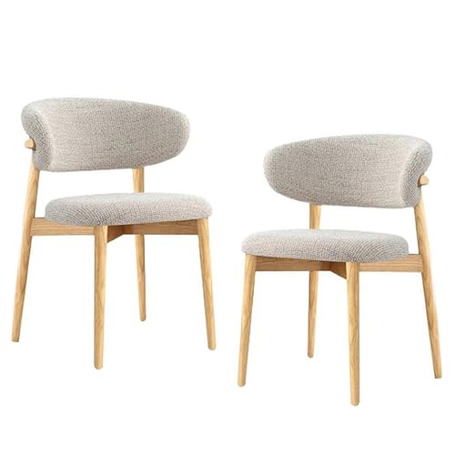 GAORUTO Esszimmerstühle 2er-Set Küchenstühle Moderne Holzstühle mit Rückenlehne Einzel-Freizeitstuhl für Wohnzimmer Schlafzimmer Restaurant C von GAORUTO
