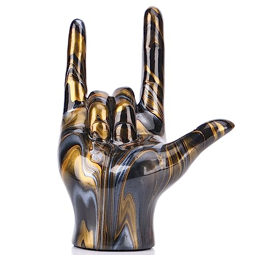 Handgesten-Dekor-Statue, moderne Kunst, Heimdekoration, Akzent "I Love You", Gebärdensprache, Objekte, Geschenke für Paare, Schlafzimmer, Couchtisch, Tischdekoration, Schreibtisch, Bücherregal von GAOSHENG
