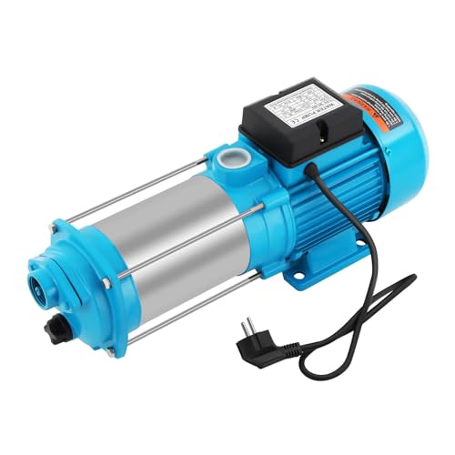 Gartenpumpe 1300W Wasserpumpe 4000L/h 9.8 Bar Rostfreier Stahl Pumpe Hauswasserwerk Kreiselpumpe Selbstansaugend Centrifugal Pump,Für die Landwirtschaft, Garten Gartenpumpe 1300W Wasserpumpe 4000L/h 9.8 Bar Rostfreier Stahl Pumpe Hauswasserwerk Kreiselpumpe Selbstansaugend Centrifugal Pump,Für die Landwirtschaft, Garten von GAOUSD