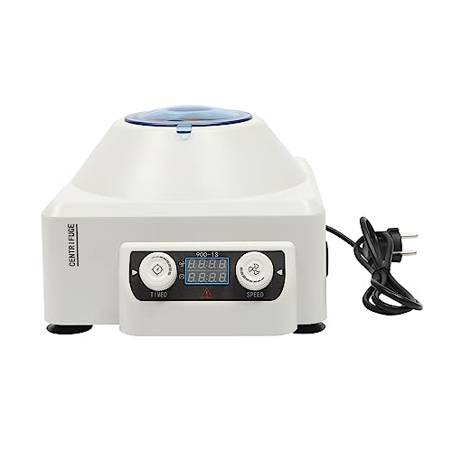 Labor-Entsafter, 6 x 10 ml, mit LCD-Display und Timer, einstellbare Geschwindigkeit 0 – 4000 U/min, für Krankenhaus, Labor, Serum, Plasma von GAOUSD