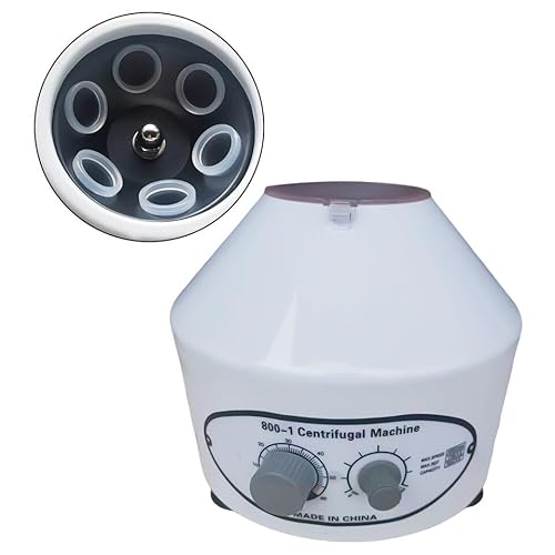 Labor Zentrifuge Laborzentrifuge Tischzentrifuge Zentrifugalmaschine Kann 6 Reagenzgläser Aufnehmen,Regler mit Variabler Drehzahl,Mit Zeiteinstellungstaste 4000rpm Labor Zentrifuge Laborzentrifuge Tischzentrifuge Zentrifugalmaschine Kann 6 Reagenzgläser Aufnehmen,Regler mit Variabler Drehzahl,Mit Zeiteinstellungstaste 4000rpm von GAOUSD