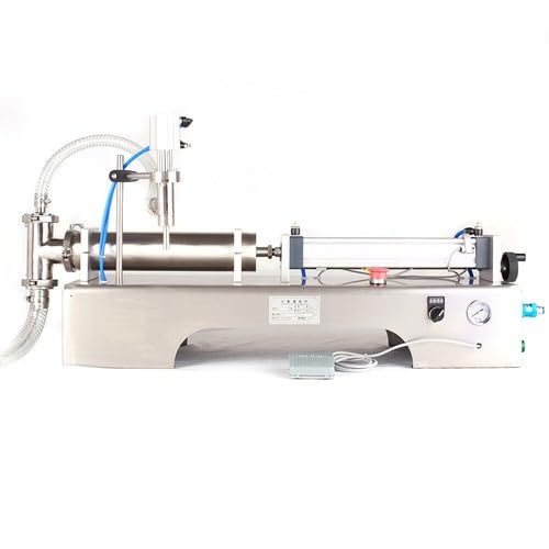 Pneumatische Abfüllmaschine Flüssige Füllmaschine für Flüssigkeiten 100-1000ml Horizontale Edelstahl Abfüllgerät Kosmetische Flüssigkeitsfüllmaschine von GAOUSD