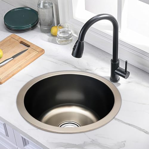 Spülbecken Edelstahl Rundes Waschbecken Küchenspüle 1 Becken Rundes Becken,Für Küche, Wäscherei, Esszimmer Spülbecken Edelstahl Rundes Waschbecken Küchenspüle 1 Becken Rundes Becken,Für Küche, Wäscherei, Esszimmer von GAOUSD