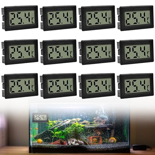 12 Stück Mini Digital Thermometer Hygrometer,2in1 LCD Thermometer & Hygrometer Thermometer,Thermometer, Mini Digital Thermometer Hygrometer für zu Hause oder im Büro,Raumklima Kontrolle,Autos(Schwarz) 12 Stück Mini Digital Thermometer Hygrometer,2in1 LCD Thermometer & Hygrometer Thermometer,Thermometer, Mini Digital Thermometer Hygrometer für zu Hause oder im Büro,Raumklima Kontrolle,Autos(Schwarz) von GAOUTO